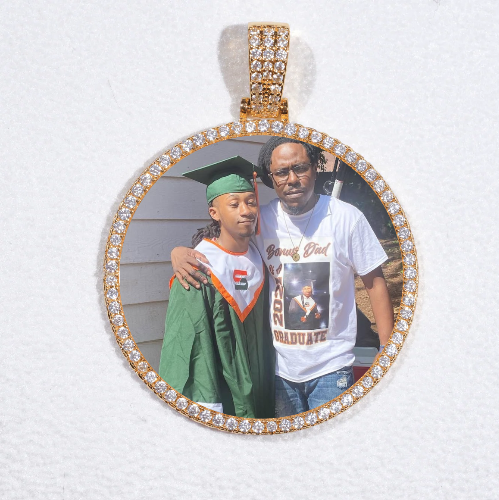 MEDIUM 3D CIRCLE CUSTOM PICTURE PENDANT