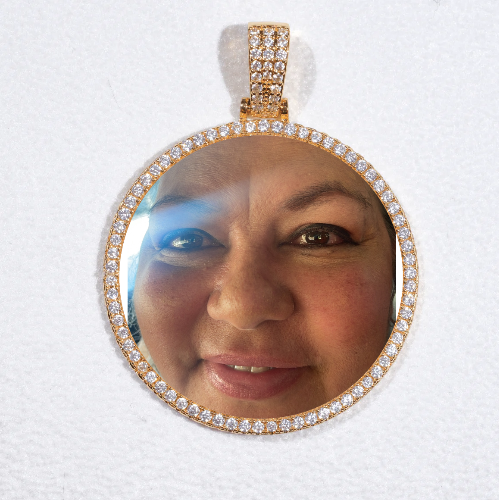 MEDIUM 3D CIRCLE CUSTOM PICTURE PENDANT