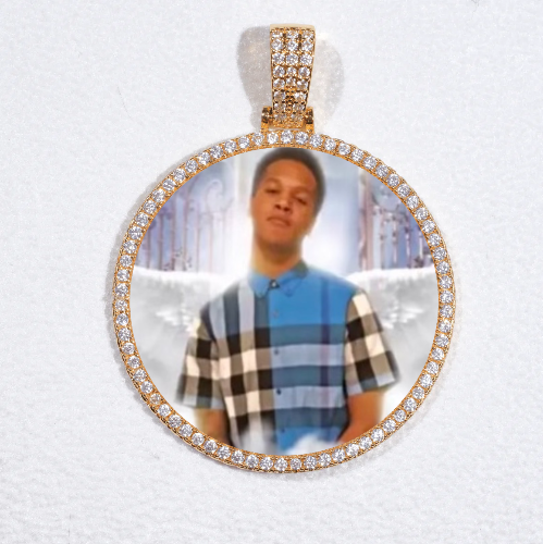 MEDIUM 3D CIRCLE CUSTOM PICTURE PENDANT