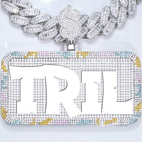 CUSTOM LETTER NECKLACE 3D COLORFUL SQUARE