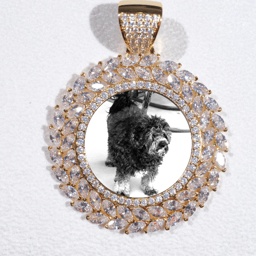 Large 3D Wheat Ear Custom Picture Pendant