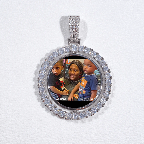 3D Spinning 2-Faced Custom Picture Pendant