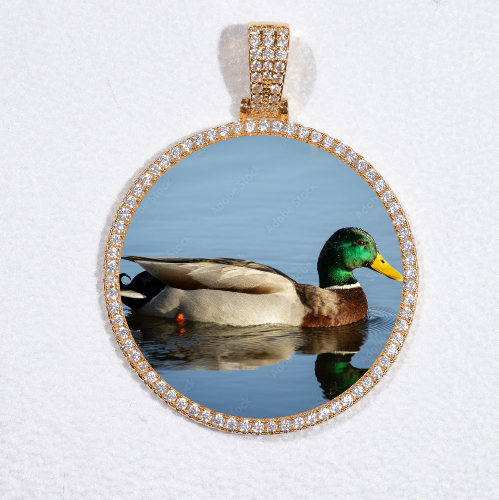 MEDIUM 3D CIRCLE CUSTOM PICTURE PENDANT