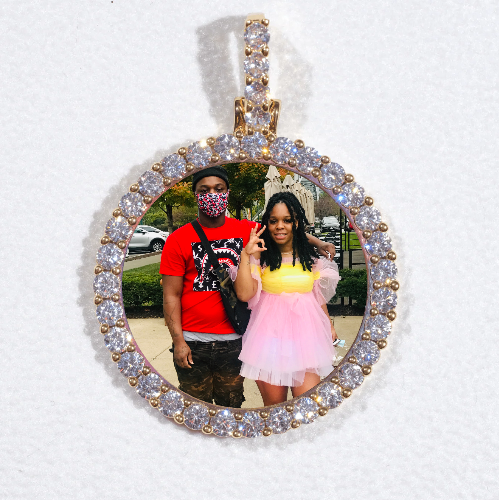 3D CIRCLE CUSTOM PICTURE PENDANT SMALL SIZE