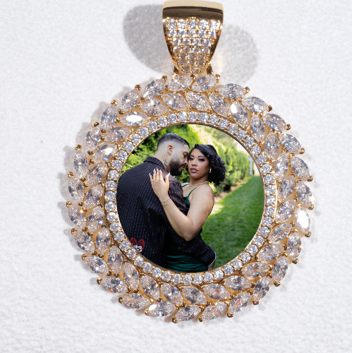 Large 3D Wheat Ear Custom Picture Pendant