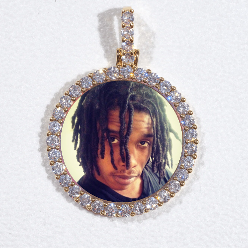 3D CIRCLE CUSTOM PICTURE PENDANT SMALL SIZE