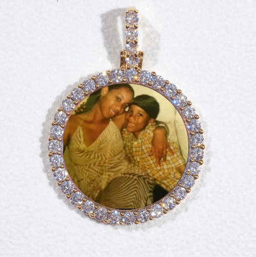 3D CIRCLE CUSTOM PICTURE PENDANT SMALL SIZE