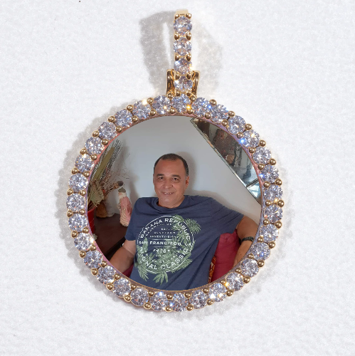 3D CIRCLE CUSTOM PICTURE PENDANT SMALL SIZE