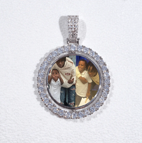 3D Spinning 2-Faced Custom Picture Pendant