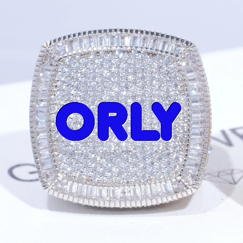 CUSTOM LETTER 3D ICED RING