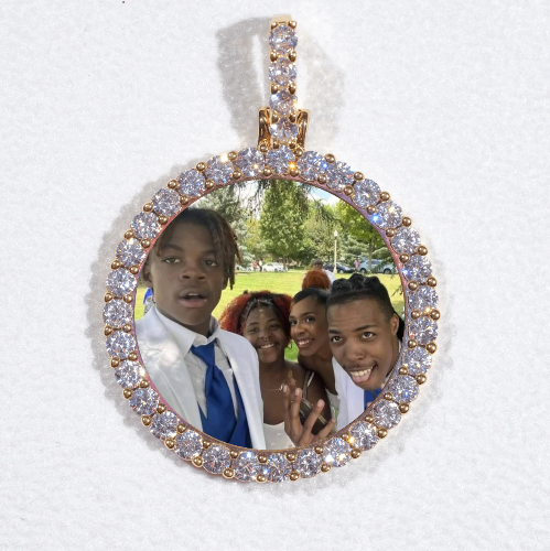 3D CIRCLE CUSTOM PICTURE PENDANT SMALL SIZE