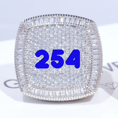 CUSTOM LETTER 3D ICED RING