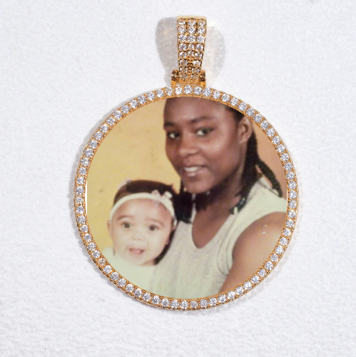 MEDIUM 3D CIRCLE CUSTOM PICTURE PENDANT