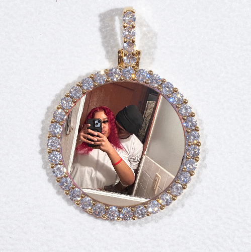 3D CIRCLE CUSTOM PICTURE PENDANT SMALL SIZE