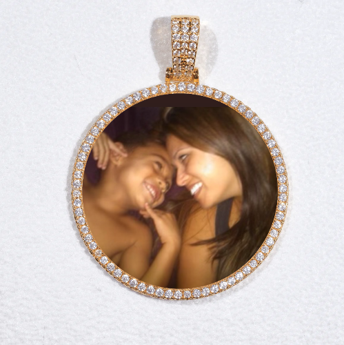 MEDIUM 3D CIRCLE CUSTOM PICTURE PENDANT