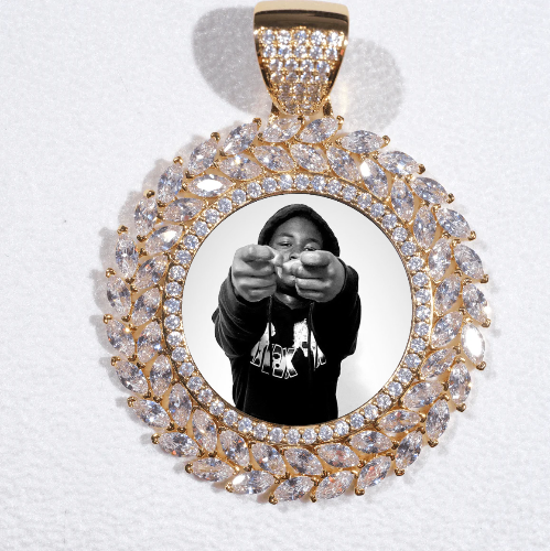 Large 3D Wheat Ear Custom Picture Pendant