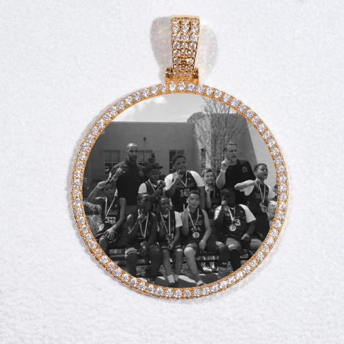 MEDIUM 3D CIRCLE CUSTOM PICTURE PENDANT