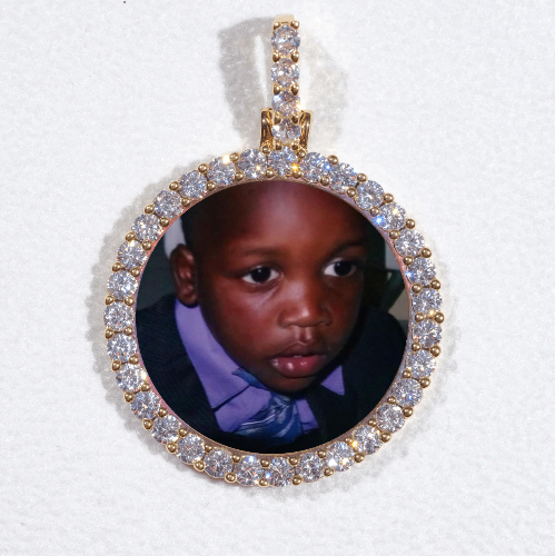 3D CIRCLE CUSTOM PICTURE PENDANT SMALL SIZE