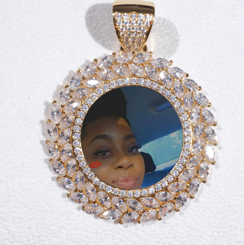 Large 3D Wheat Ear Custom Picture Pendant