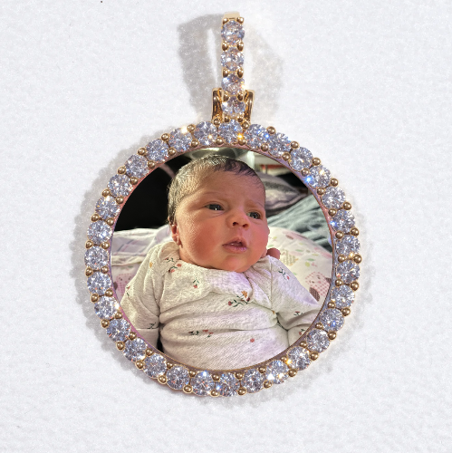 3D CIRCLE CUSTOM PICTURE PENDANT SMALL SIZE