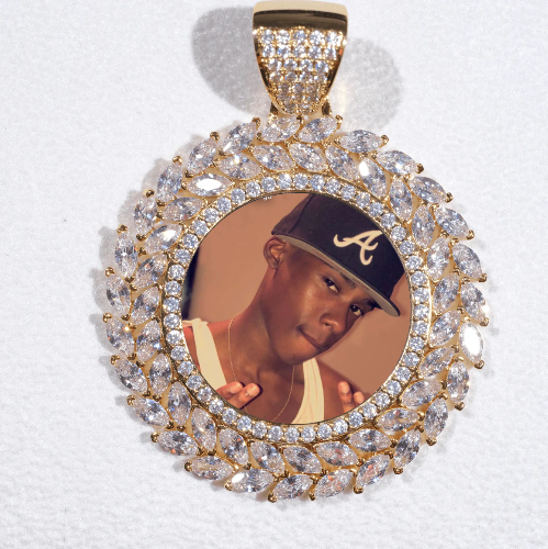 Large 3D Wheat Ear Custom Picture Pendant