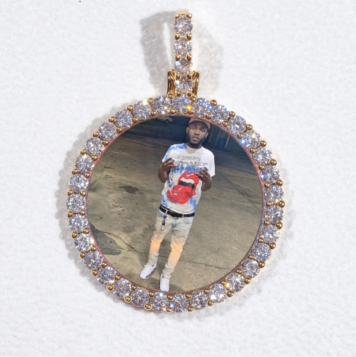 3D CIRCLE CUSTOM PICTURE PENDANT SMALL SIZE