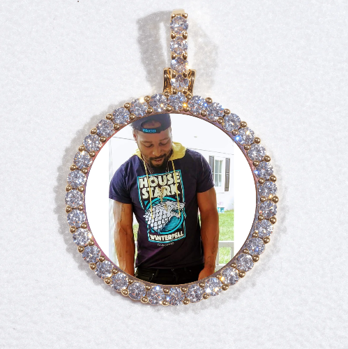3D CIRCLE CUSTOM PICTURE PENDANT SMALL SIZE