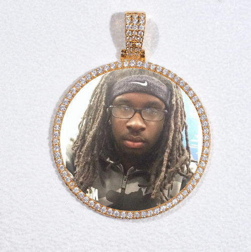 MEDIUM 3D CIRCLE CUSTOM PICTURE PENDANT