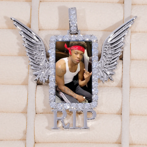 RIP WING 3D CUSTOM PICTURE PENDANT