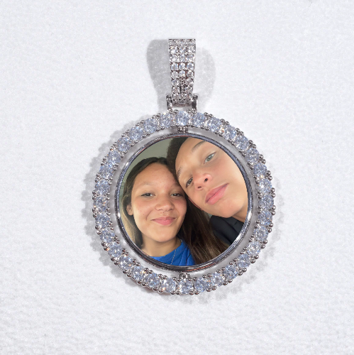 3D Spinning 2-Faced Custom Picture Pendant
