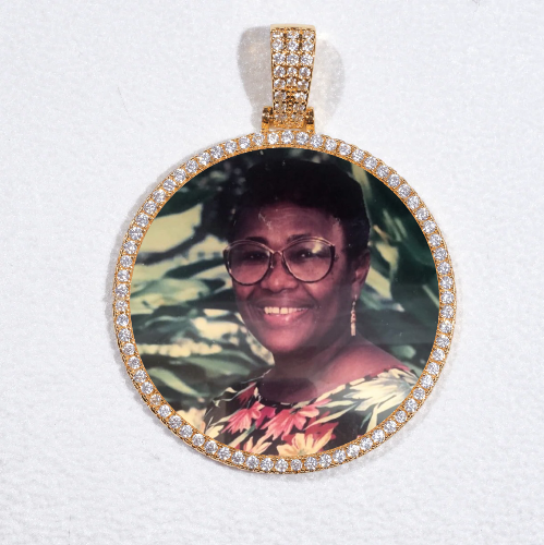 MEDIUM 3D CIRCLE CUSTOM PICTURE PENDANT
