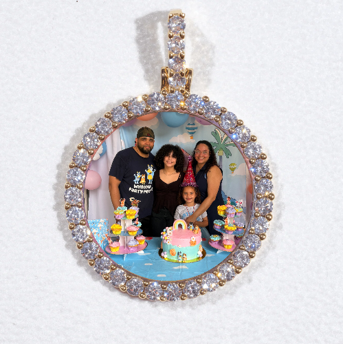3D CIRCLE CUSTOM PICTURE PENDANT SMALL SIZE