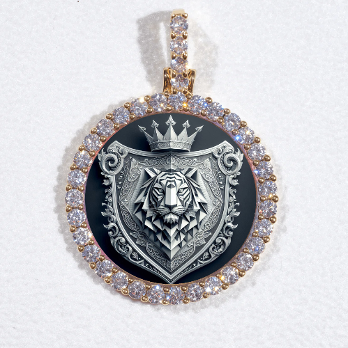 3D CIRCLE CUSTOM PICTURE PENDANT SMALL SIZE