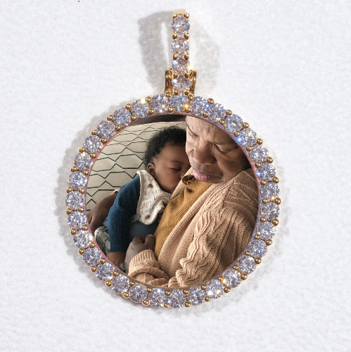 3D CIRCLE CUSTOM PICTURE PENDANT SMALL SIZE