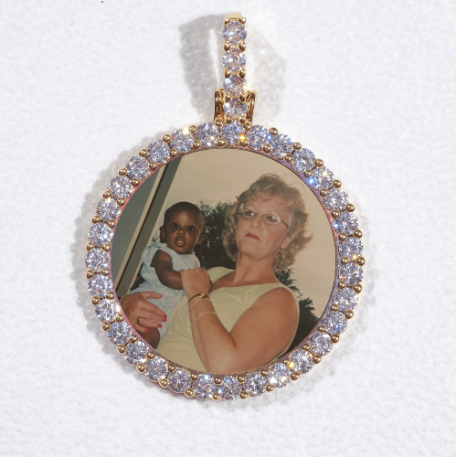 3D CIRCLE CUSTOM PICTURE PENDANT SMALL SIZE