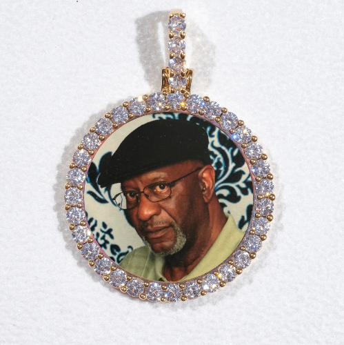3D CIRCLE CUSTOM PICTURE PENDANT SMALL SIZE