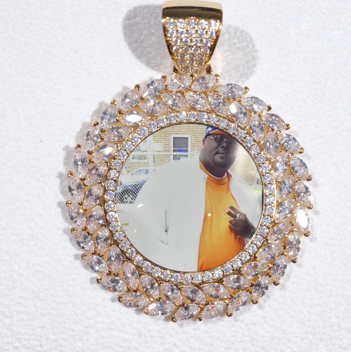 Large 3D Wheat Ear Custom Picture Pendant