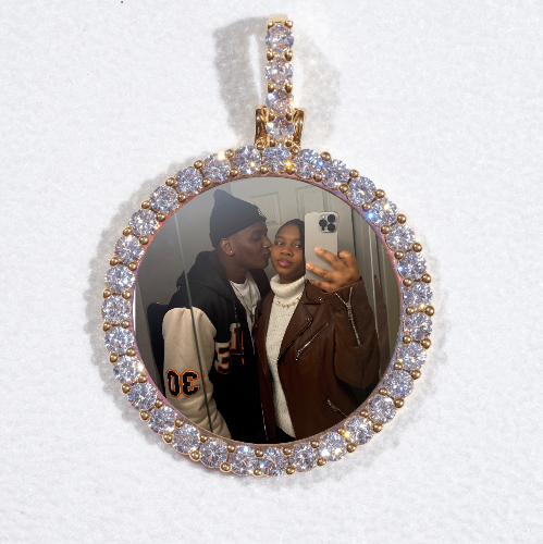 3D CIRCLE CUSTOM PICTURE PENDANT SMALL SIZE