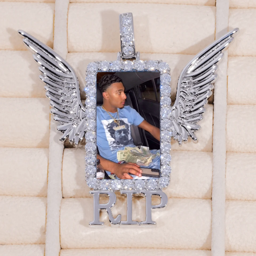 RIP WING 3D CUSTOM PICTURE PENDANT