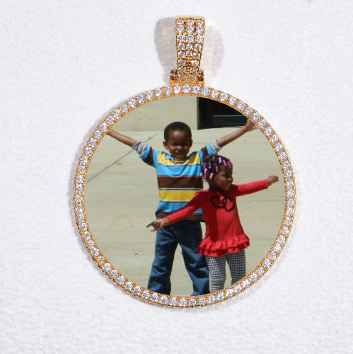 MEDIUM 3D CIRCLE CUSTOM PICTURE PENDANT