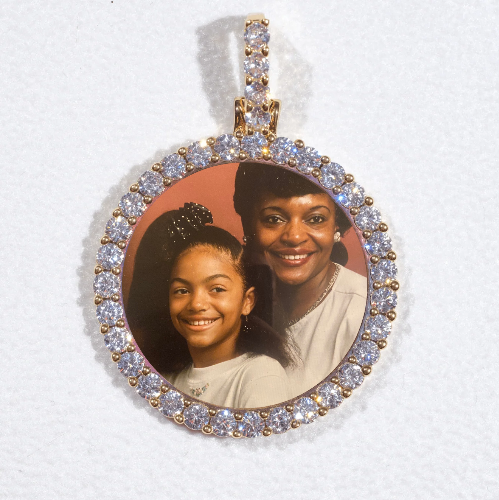 3D CIRCLE CUSTOM PICTURE PENDANT SMALL SIZE