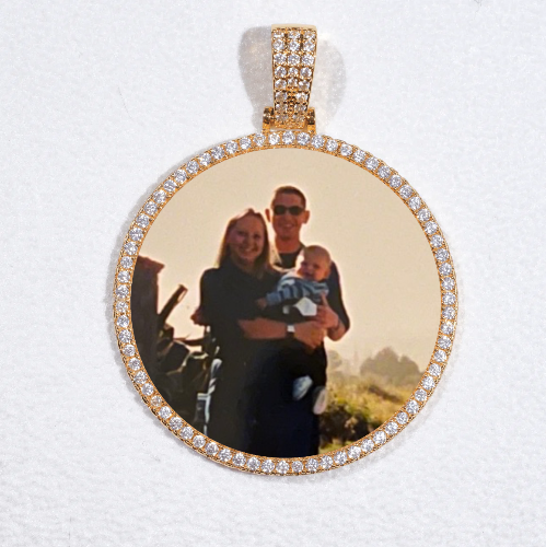 MEDIUM 3D CIRCLE CUSTOM PICTURE PENDANT