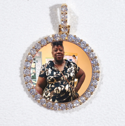 3D CIRCLE CUSTOM PICTURE PENDANT SMALL SIZE