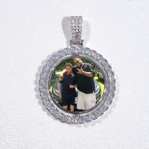 3D Spinning 2-Faced Custom Picture Pendant