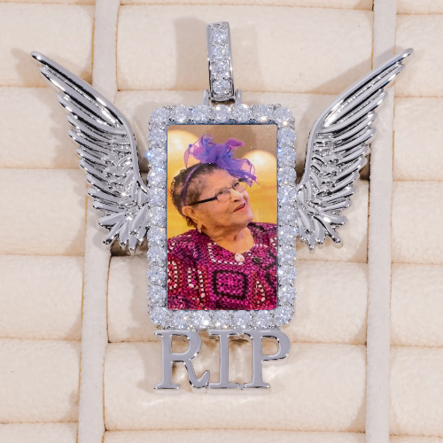 RIP WING 3D CUSTOM PICTURE PENDANT