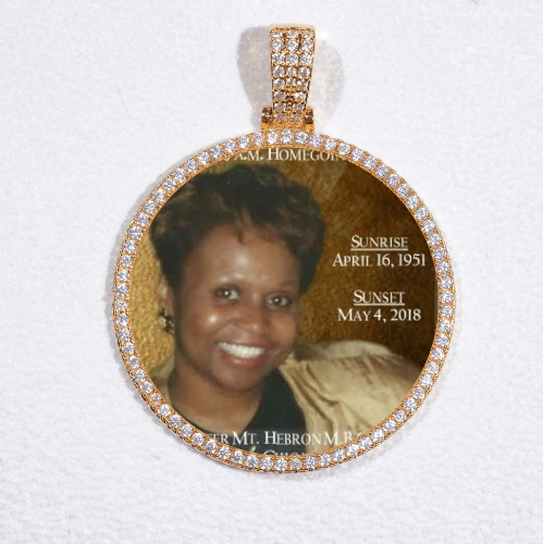 MEDIUM 3D CIRCLE CUSTOM PICTURE PENDANT