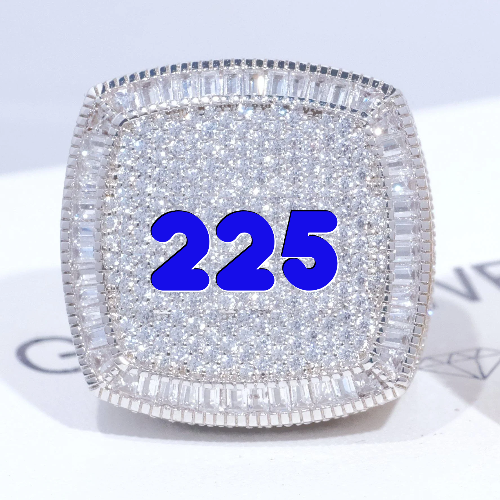 CUSTOM LETTER 3D ICED RING