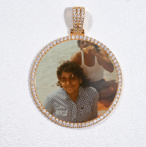 MEDIUM 3D CIRCLE CUSTOM PICTURE PENDANT