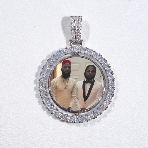 3D Spinning 2-Faced Custom Picture Pendant
