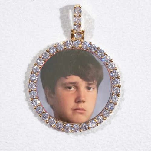 3D CIRCLE CUSTOM PICTURE PENDANT SMALL SIZE